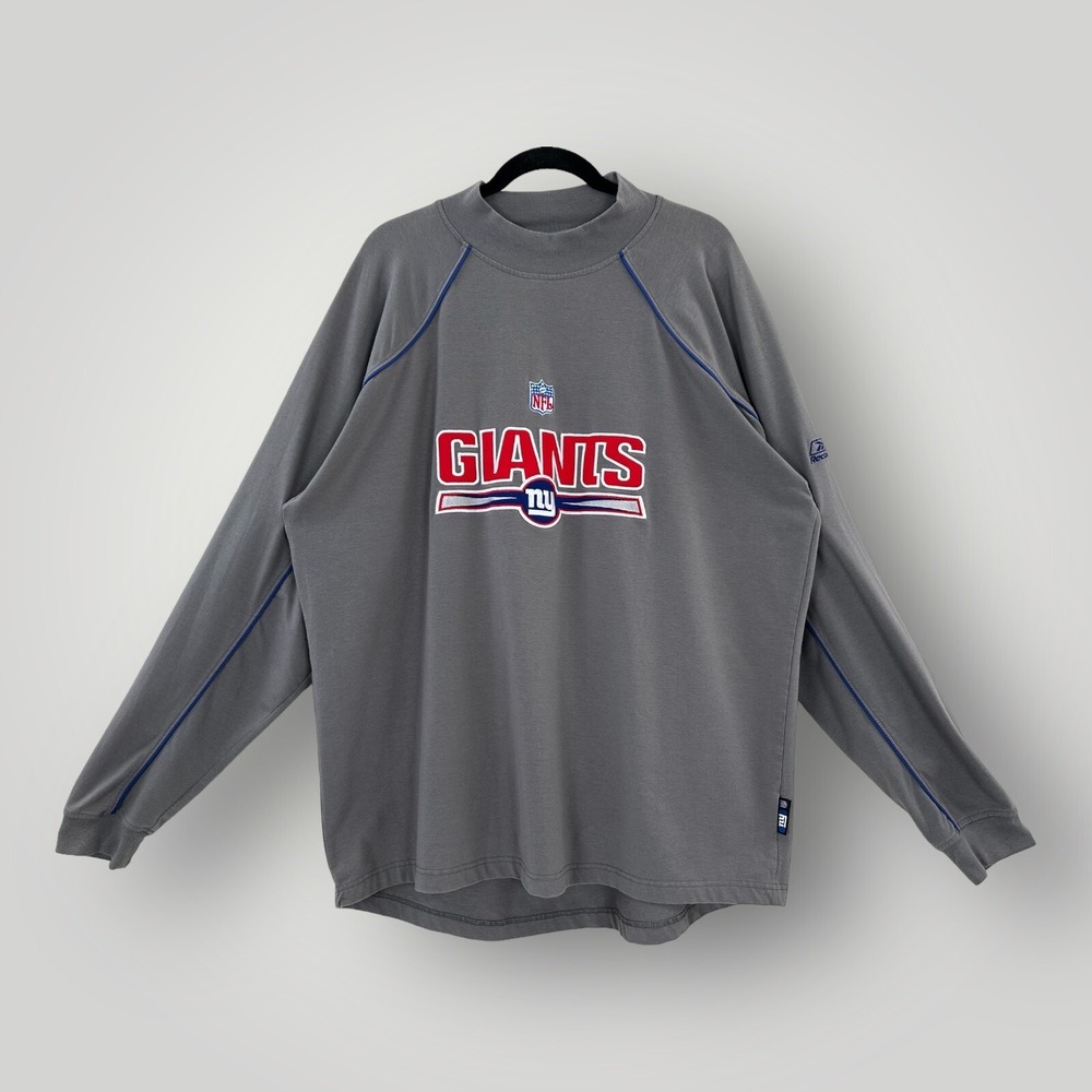 Reebok New York Giants Pullover Mens XL Gray Crewneck NFL Team Apparel